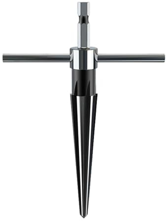 Wood Hole Reamer - T Handle Tapered Reamer, Tapered Reamer for Metal, Precision Tapered Hand Reamer for Woodworking Hole Repai, Hole Reaming Tool
