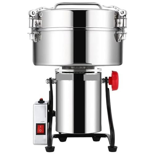 Moulin à Céréales Électrique, Broyeur à épices haute vitesse 4500G Broyeur à grains Grande machine commerciale à café en acier inoxydable de grande capacité pour Moudre Rapidement