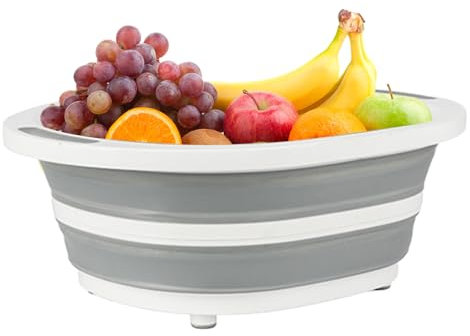 Planche à découper pliable | planche de coupe de voyage pliable, avec couvercle 9 L, multifonction, passoire pour lavage de riz, fruits et légumes pour cuisine