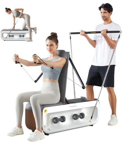 Banco de Pesas Ajustable, Banco de Fitness Plegable para Entrenamiento de Cuerpo Completo, Banco de Entrenamiento de Fuerza para Equipo de Gimnasio en Casa