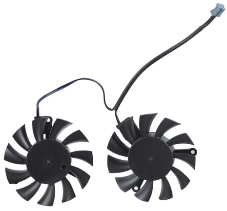 Wdbild 1 par de ventiladores VGA HA5510H12FZ de 12 V 0,3 A, 2 pines, 2 líneas, GPU para 1650 4 GB OC tarjeta gráfica de refrigeración