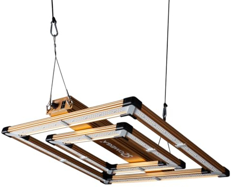 Omega Infinity Pro 200W LED Grow Light – Full Spectrum, High-Efficiency 2.7µmol/W Compact Grow Lamp for 60x60 to 1x1m Tents, Dimmable with Passive Cooling