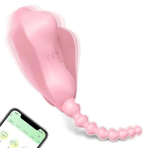 HXLXW Butterfly Vibrator Sex Spielzeug für die Frau Paare Extrem Sex, Vibration für Frauen Klitoris, Ferngesteuerter Vibrator mit APP Fernbedienung, Tragbarer Vibro Ei für Unterwegs
