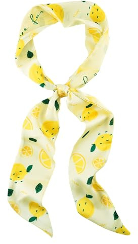 DIELOVEHUA Haarband Damen, Bandana Kopftücher Damen, Tropisches Frucht Stirnband, Sommer Haarschmuck, als Kopftuch, Halstuch & Handtaschen Dekoration, für Sommer Strand Reisen Urlaub, Zitrone