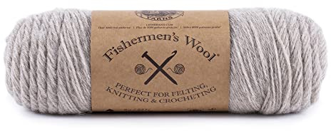 Lion Brand Yarn Medium-Weight Fishermen’s Wool Yarn for Knitting, Crocheting, and Crafts, Oatmeal, 1 Pack