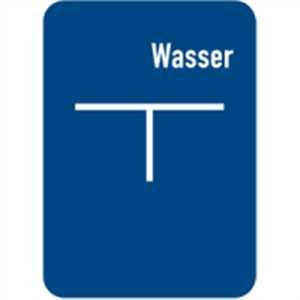 Schild Hinweisschild Wasser Alu 2 mm, 14 x 10cm