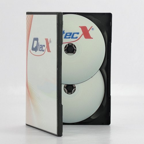 100 Custodie Dvd Triple Nere - Senza inserto - Box porta 3 Dvd/cd