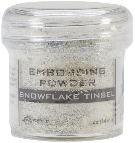 Ranger Snöflinga prägling glitter, vit