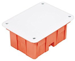 Unterputz Abzweigkasten 144x104x74 Abzweigdose, UP Gehäuse mit weißem Deckel