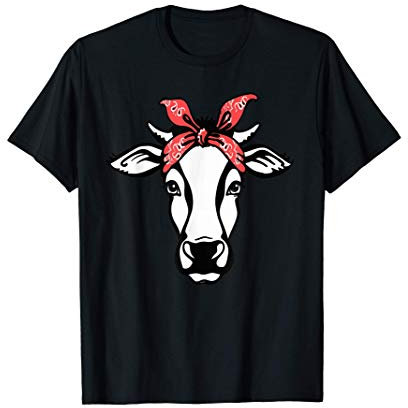 Kuh mit Bandana T-Shirt