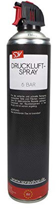 SDV Chemie Druckluftspray 3x 600ml Air Duster Druckluftreiniger Pressluft Druckluftreiniger Compressed Gas
