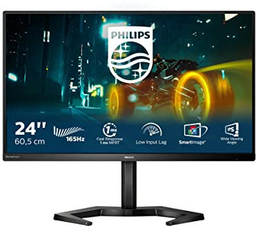 Philips Gaming 24M1N3200VS - 24 Pollici FHD Monitor, 165Hz, VA, 1ms, Low Input Lag, FreeSync, altoparlanti (19820 x 1080 @ 165Hz, 350 cd/m², HDMI 2.0 / DP 1.2)
