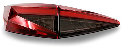 Rückleuchten Folie Set Aufkleber Tönungsfolie Heckleuchten passgenau zugeschnitten für Rückleuchte selbstklebend Kfz Auto Zubehör C080 (Dark Grey)