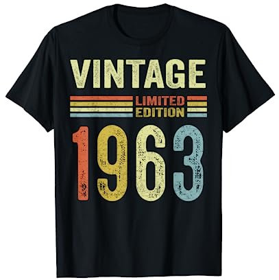 60. Geburtstag Mann Frau 60 Jahre 1963 Lustig Geschenk T-Shirt