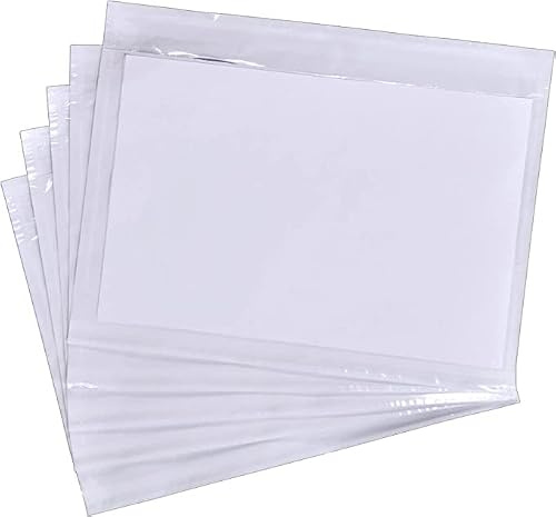 Pakomat Sobres para documentos DIN C5 A5, transparentes, autoadhesivos, 500 unidades