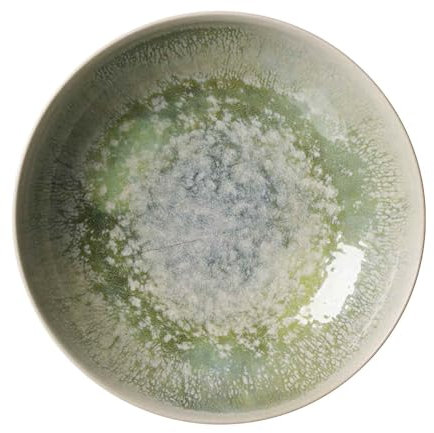 Ritzenhoff & Breker Cecina Assiette creuse, 21 cm, aspect manufacture, vaisselle Mix & Match, passe au lave-vaisselle et à usage quotidien, grès, jade