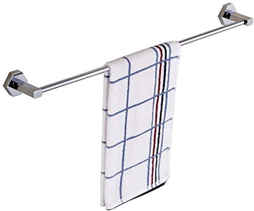 VVHUDA Kupfer-Chrom-Einzelhandtuchhalter, Hebel, Bad, Küche, Handtuchhalter, Wand, Silber, mehr Teleskop-Größenauswahl, Turmaufhänger (Größe: 50 x 6 x 5 cm) (60 x 6 x 5 cm) small Gift