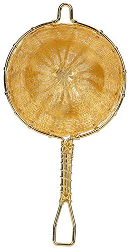 Tea Infuser, Tea Strainer Copper Tea Sifter Fine Mesh Strainer Reusable Colander Strainer with Handle for Loose Leaf Tea