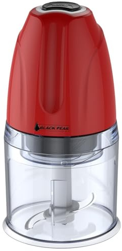 Mini Hachoir électrique Black Pear BHA36-300W - capacité 500mL - Bol transparent gradué - Lames en acier