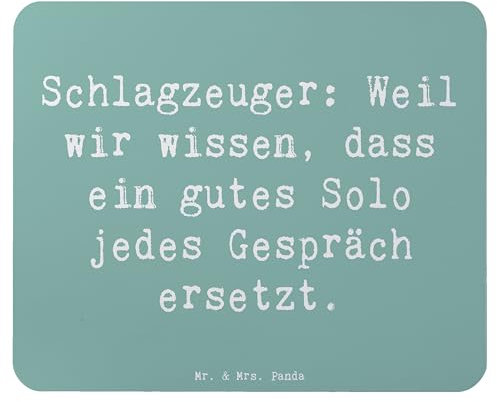 Mr. & Mrs. Panda Mauspad Spruch Schlagzeug Solo - Geschenk, Musik, Rhythmus, Spielen Lernen, Notenblätter, Einzigartiges Mauspad, Geschenkideen,