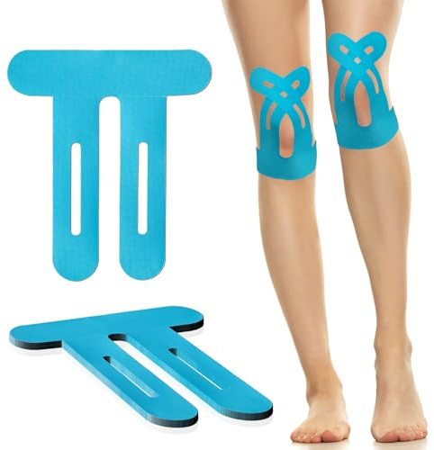 Hossom Kinesiotapes für Knie, 10 Stück Tape Sport Vorgeschnitten für Knieschmerzen, Elastisches Kinesiologie Tape Hautfreundlich mit perfektem Trage-komfort, Wasserfestes für Knieschmerzlinderung