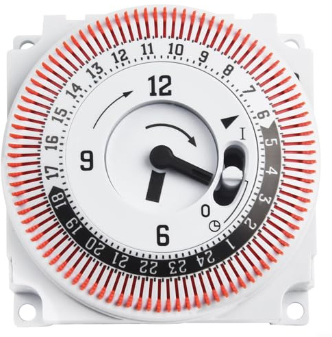 Timer meccanico per uso industriale, tempo di impostazione min 15 minuti, tempo di impostazione max 24 ore