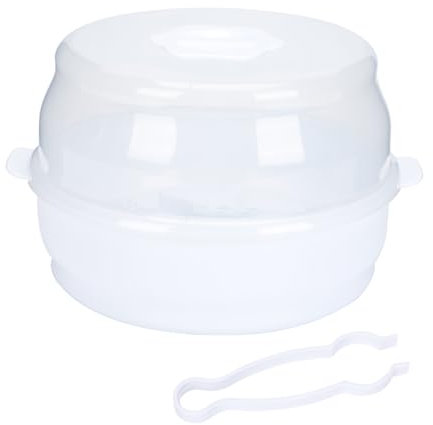 Toyvian Caja Para Biberones Para Microondas y Chupetes Para Bebés, Estuche De Abs Blanco, Compacto y Resistente, Almacenamiento y Viaje, Suministros Para Lactancia, Práctica Caja Para Ñiño