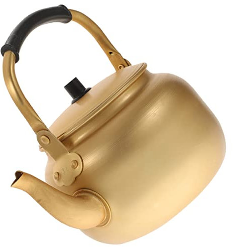 Zerodeko Aluminium Wasserkocher Wasserkessel Dicker Herd-geeigneter Teekessel Mit Kühlem Griff Für Gas Offenes Feuer Praktisch Für Tee Und Heißgetränke Zuhause