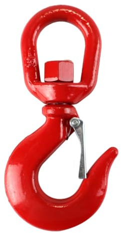 Enwye American Alloy Steel Swivel Crane Hook 2 Ton Capacity Heavy-duty Durable Lifting Hook for Port Transportation Trailers Construction and Industrial Rigging