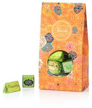 Venchi - Confezione Regalo Murrine con Cioccolatini al Pistacchio Assortiti, con Cioccolato Bianco, 303 Gr, Senza glutine, Senza Coloranti, Senza Conservanti, Idea Regalo