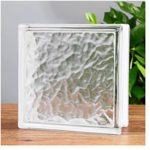 Blocs de verre translucides pour une isolation acoustique et thermique efficace – Cloison décorative élégante pour maisons et bars