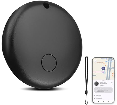 Smart Tag Android, buscador de llaves compatible con Google Find My Device App (solo Android), rastreador Bluetooth para maletas, mochilas, carteras y bolsos