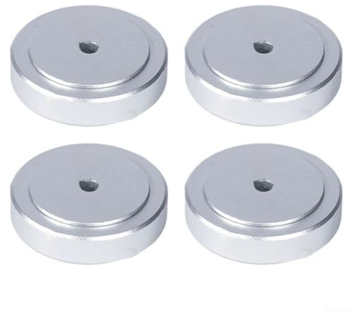 Almohadillas de aislamiento de sonido, pies de aislamiento de sonido, juego de 4 piezas de almohadillas de pie de soporte amortiguador para audio CD HiFi sistema de sonido de cine en casa (20 x 8 mm)