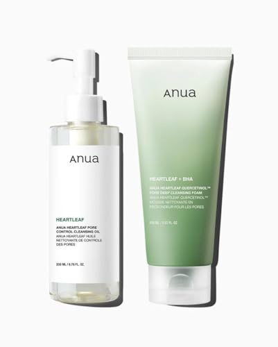 Anua Double Cleansing Duo for Facial Cleansing, Korean Skincare