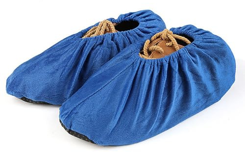 Fundas Para Botas Reutilizables | Zapatillas Antideslizantes con Protección Antipolvo | Cubrezapatos de Tela,Para Hogar Lugar De Trabajo Gimnasio Laboratorio Sala De Servidores Museo Sitio De Construc