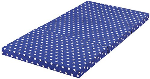 bambini 086603 Kinderreisematratze Star, blau