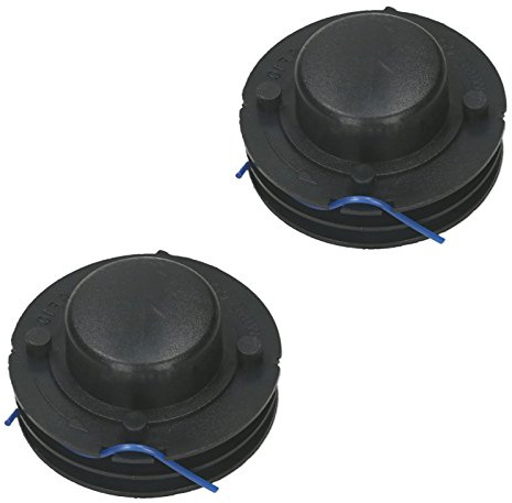 SPARES2GO Line & Spool for Qualcast GGT3001 GT2518 GT2518X GT2551 GT2551X PWR300GTB TRY250SGTD TRY400HTB Strimmer Trimmer (Pack of 2)