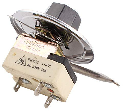 Aexit AC 250V 16A 30-110C Drehtemperaturregler (ec23e727dbd003baff03dfb7fbae4fa1)
