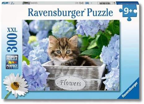 Ravensburger - Puzzle XXL Gattino | Puzzle 9 Anni In Su | Puzzle Bambini Da 300 Pezzi In Regalo | Regalo Bambino 9 Anni 49 X 36 Cm | Puzzles Ravensburger