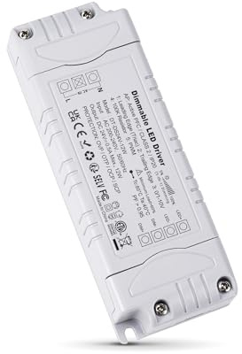 REYLAX LED Trafo 24V 12W Dimmbar Triac & 0/1-10V, 0.5A Dimmbar Netzteil 230V auf 12V DC Treiber Konstantspannungs LED Transformator Niedervolttrafo für LED Streifen, nicht für Halogen