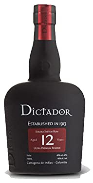 Ron Dictador 12 años de 70 cl - Elaborado en Colombia - Bardinet (Pack de 1 botella)