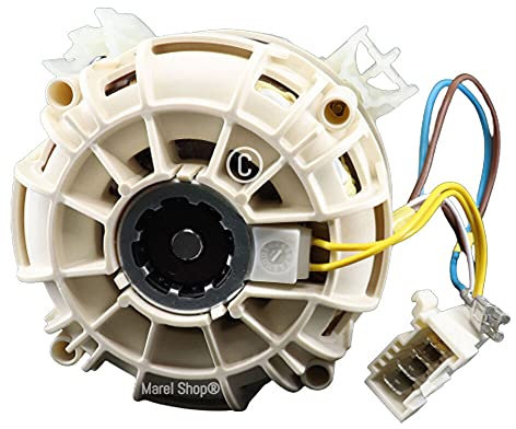 Marel Shop® - Motore motopompa lavaggio 4 + 2 contatti per lavastoviglie compatibile con Electrolux Rex per modelli: ESF65030W - ESF65030X - ESF65040W - ESF65040X