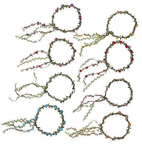 FOMIYES Leichtes Und Modisches Rosenblüten-stirnband Handgewebtes Haarband Für Damen