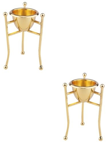 MAGICLULU 2piezas Soporte De Huevos De Cobre Para Cocción Al Vapor Elegante Soporte Para Huevos Cocidos Para Desayunos y Decoraciones De Pascua