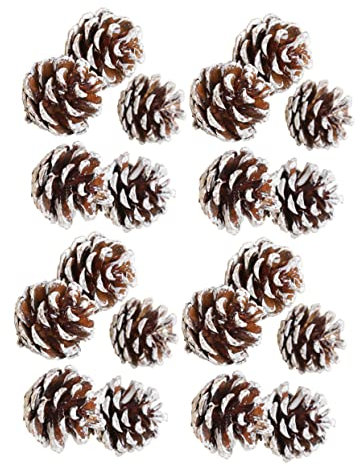 OKUMEYR 30St Tannenzapfen Anhänger Herbstschmuck für kleine Bäume Tannenzapfen-Ornamente kreativität kreativekraft Dekor Wohnkultur getrocknete Tannenzapfen Weihnachtsbaum