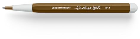 LEUCHTTURM1917 372220 Drehgriffel Nr. 1, Gelpen with black ink, Spice Brown