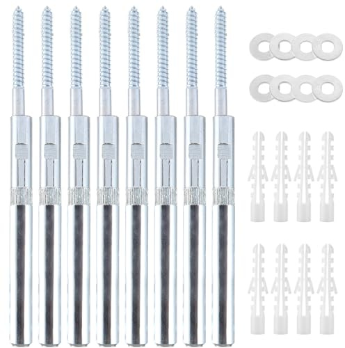 SHUESS 8er Regalhalterung unsichtbar Wandregal Halterung 12x120mm – Schwebende Regalhalterung aus Metall – Versteckte Regal Halterung Wand für DIY Wandregal Holz – Tablarträger Schwerlast 20kg