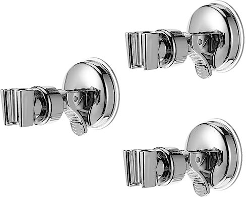 HOMSFOU 3pezzi Supporto Per Doccia Ventosa Inox Per Installazione Facile Su Superfici Lisce Compatibile Con Doccette