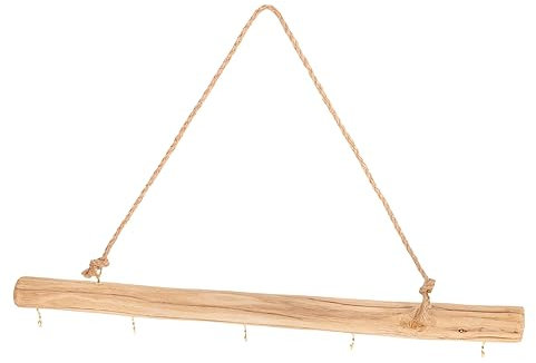 Holibanna Garderobe Aus Holz Schmuckbügel Zur Wandmontage Ohrringhalter Halskettenorganizer Wandschmuckhalter Hängender Schmuck-organizer