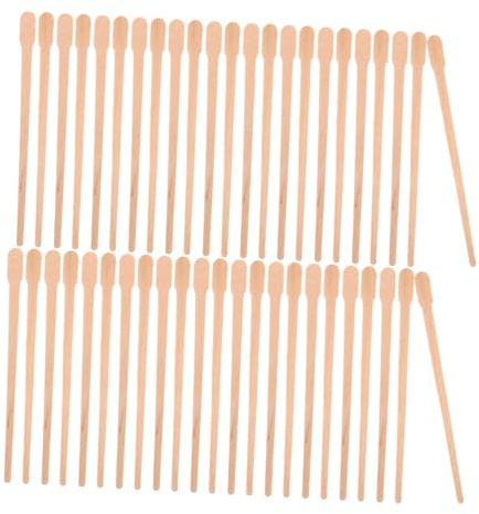 CLISPEED 100 Stück Holzspatel zur Haarentfernung mit Wachs Sicher und Praktisch für Party und Strand Natürliche Qualität und Einfache Anwendung